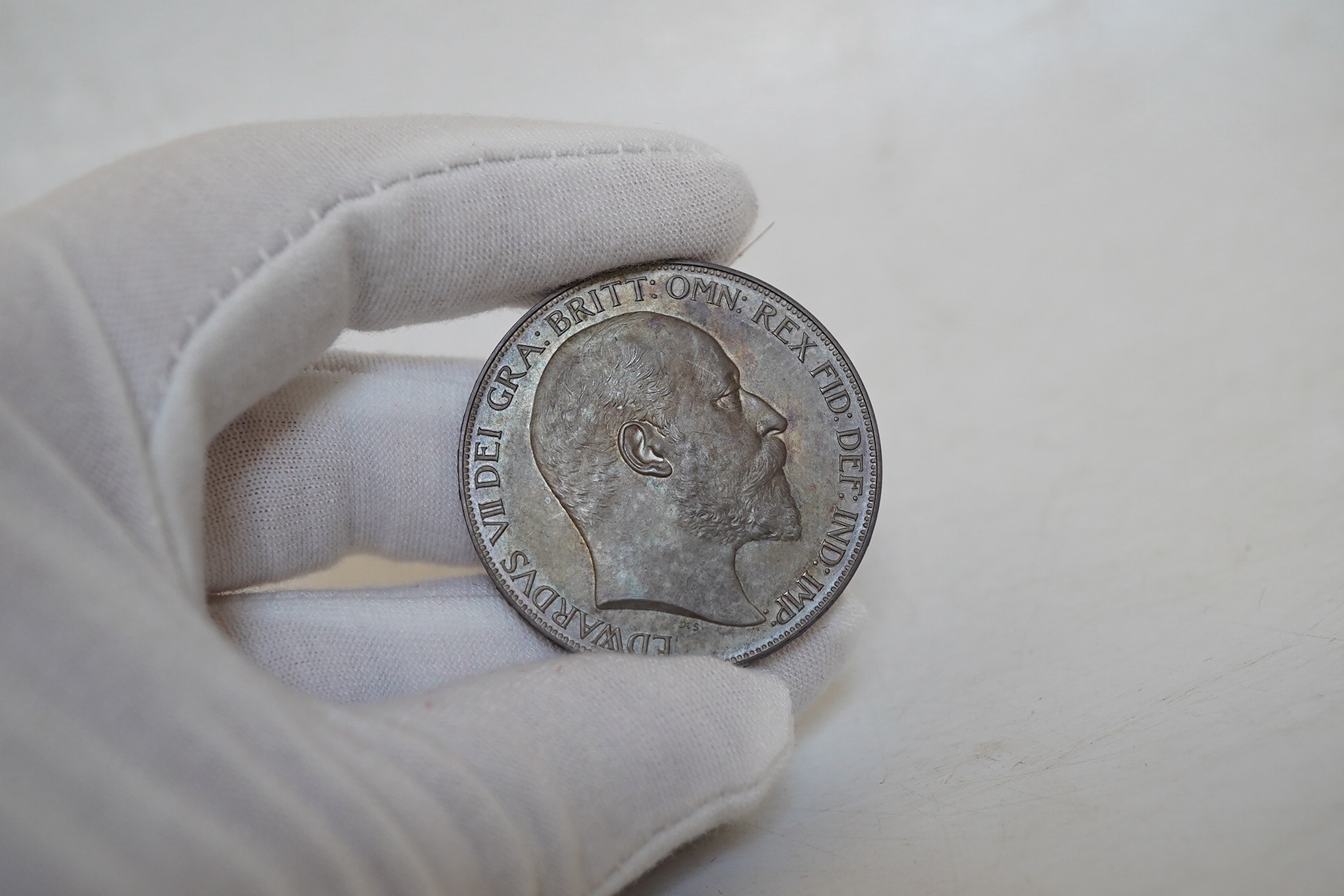 British silver proof coins, 1902 Edward VII matt proof six coin set ranging from crown to sixpence and a maundy fourpence, dark toning, associated case